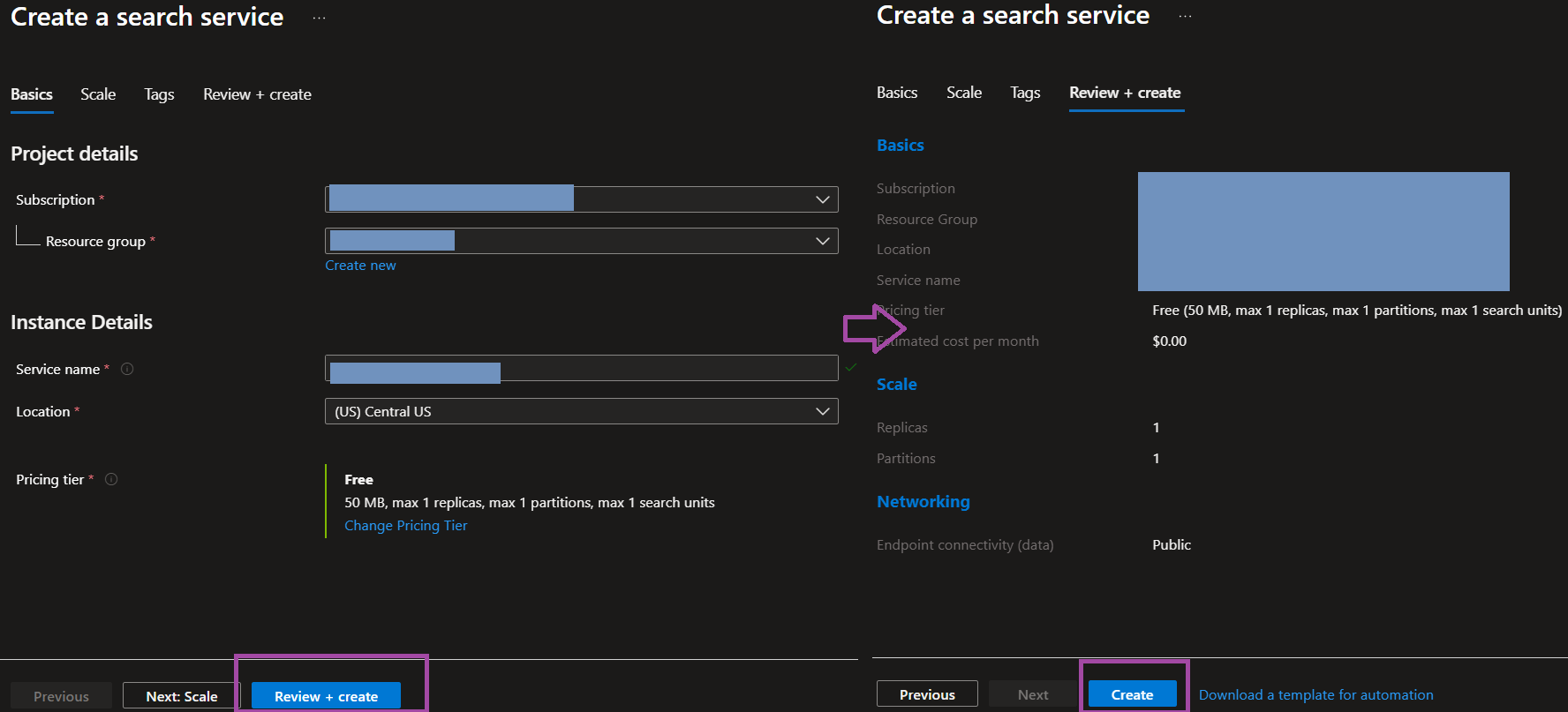 CreateReviewMicrosoftSearch